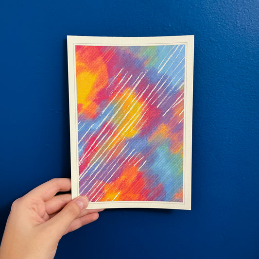 Rainbow Meteor Shower - Art Print