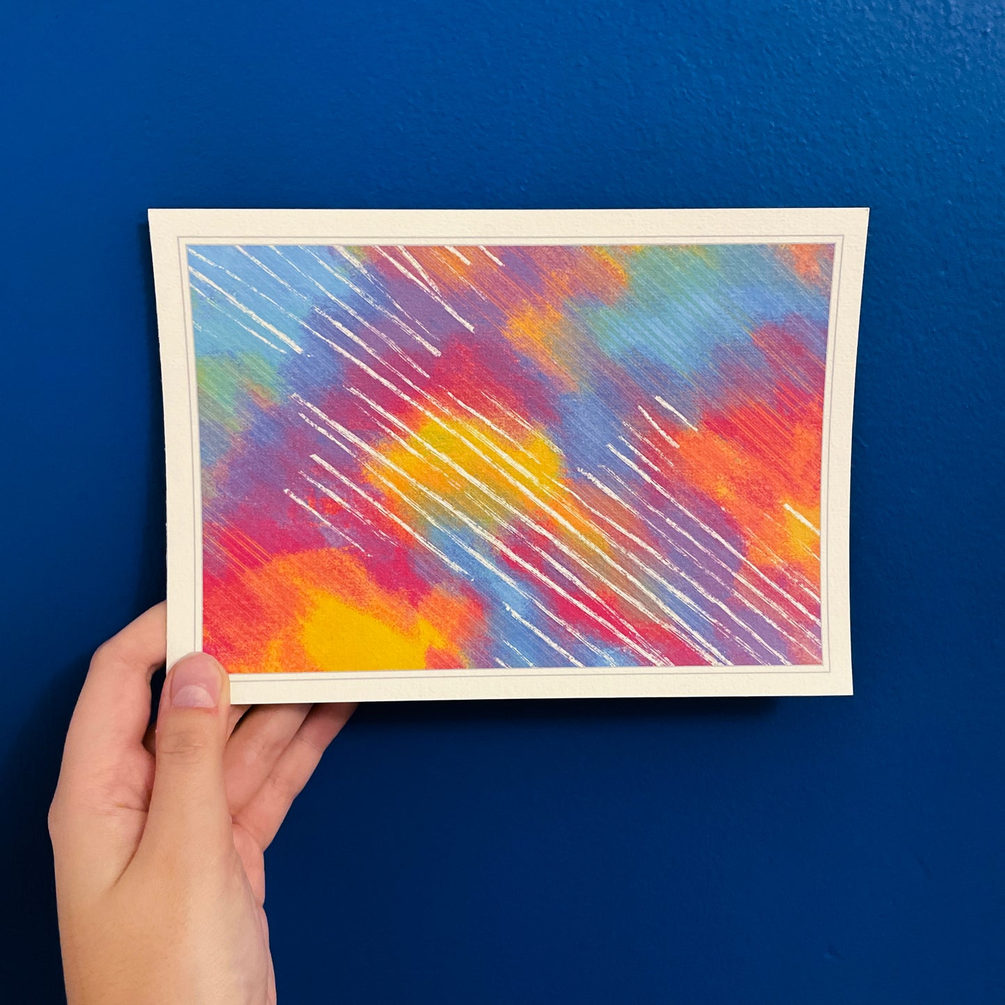 Rainbow Meteor Shower - Art Print