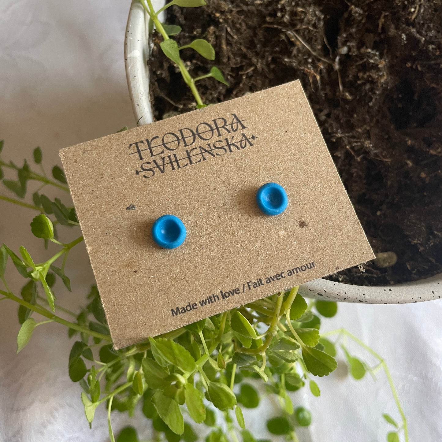 Handcrafted Polymer Clay Studs