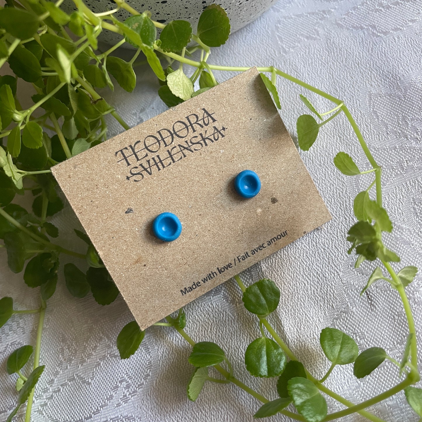 Handcrafted Polymer Clay Studs