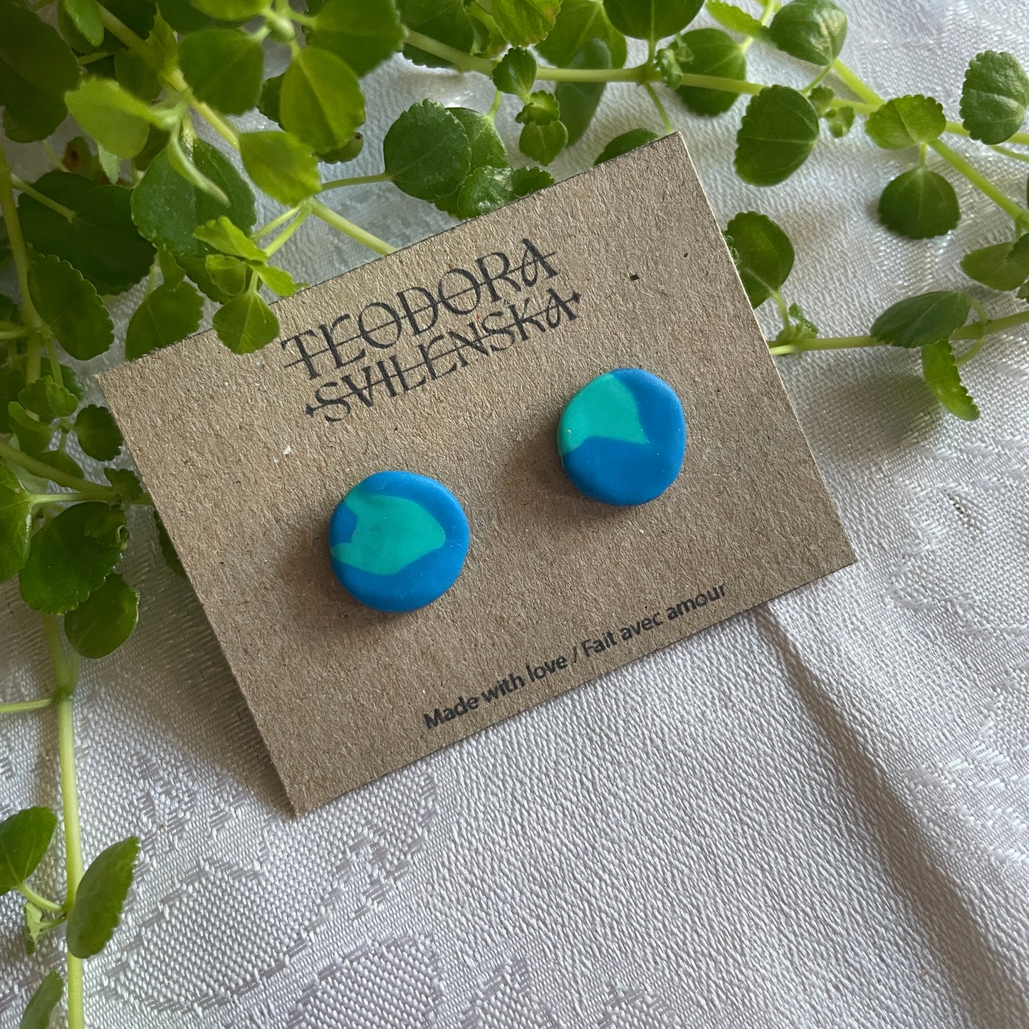 Handcrafted Polymer Clay Studs