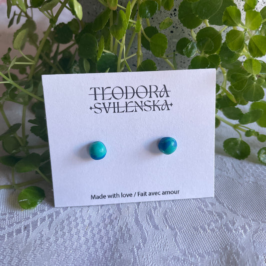 Handcrafted Polymer Clay Studs