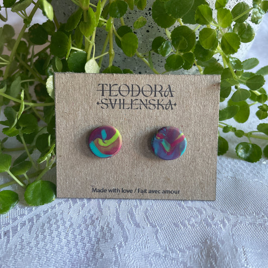 Handcrafted Polymer Clay Studs