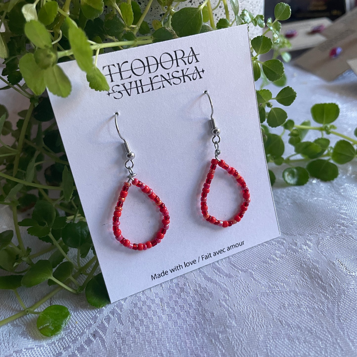 Handcrafted Beaded Earrings