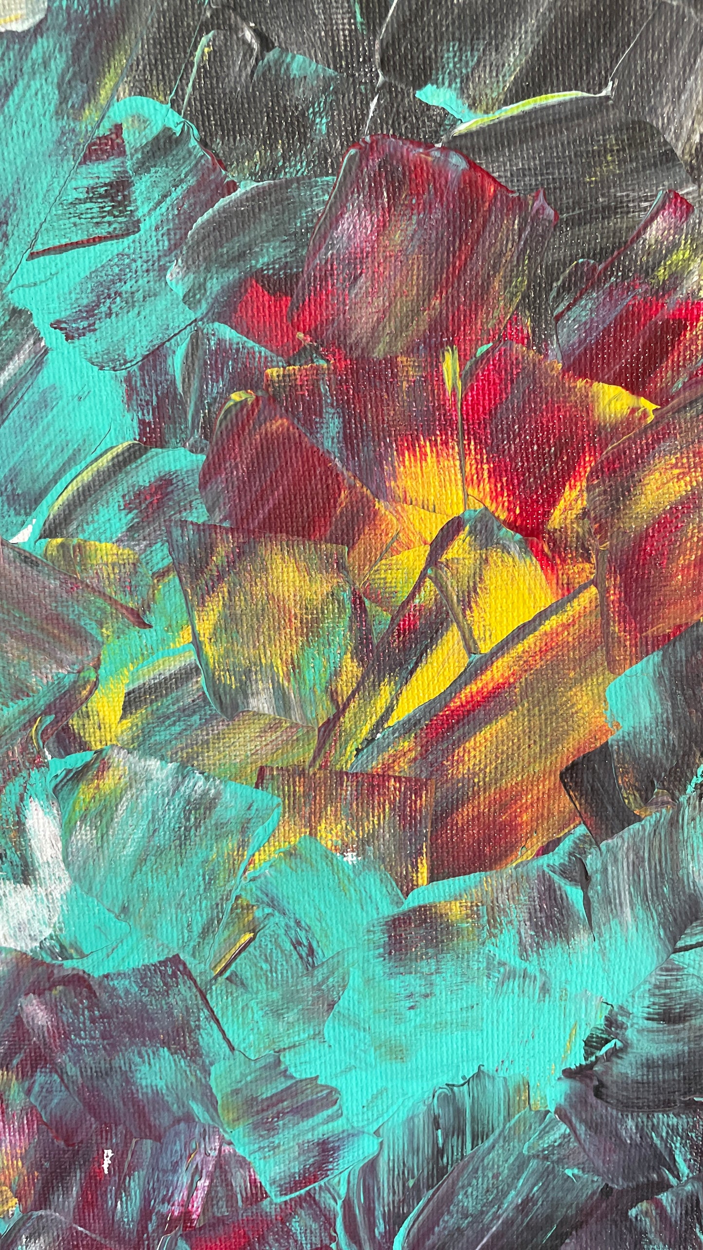 Flowers - Abstract Acrylic Painting