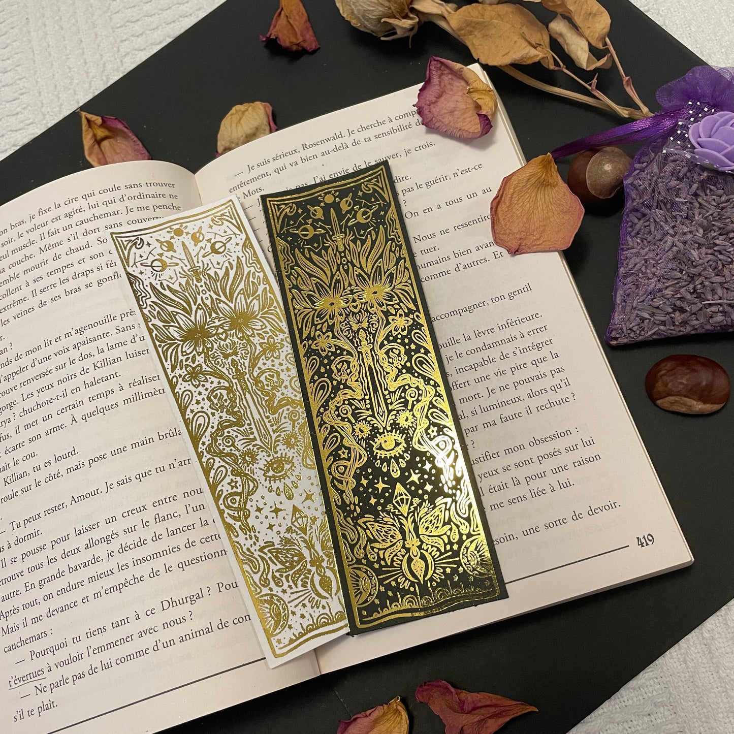 Fantasy Gold Foil Bookmark