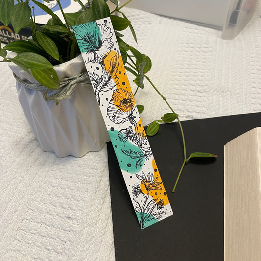 Hand-drawn Floral Bookmark