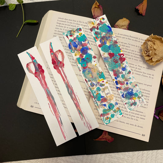 Hand-painted Abstract Bookmarks