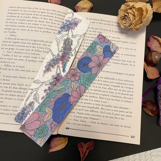 Hand-painted Floral Bookmarks